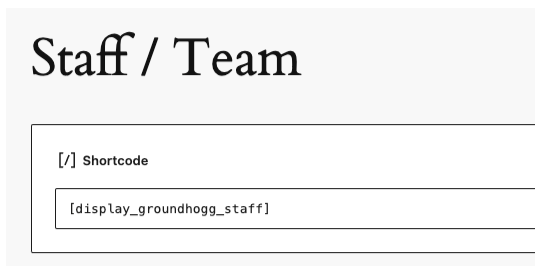 Showcase your staff or team on your website using Groundhogg